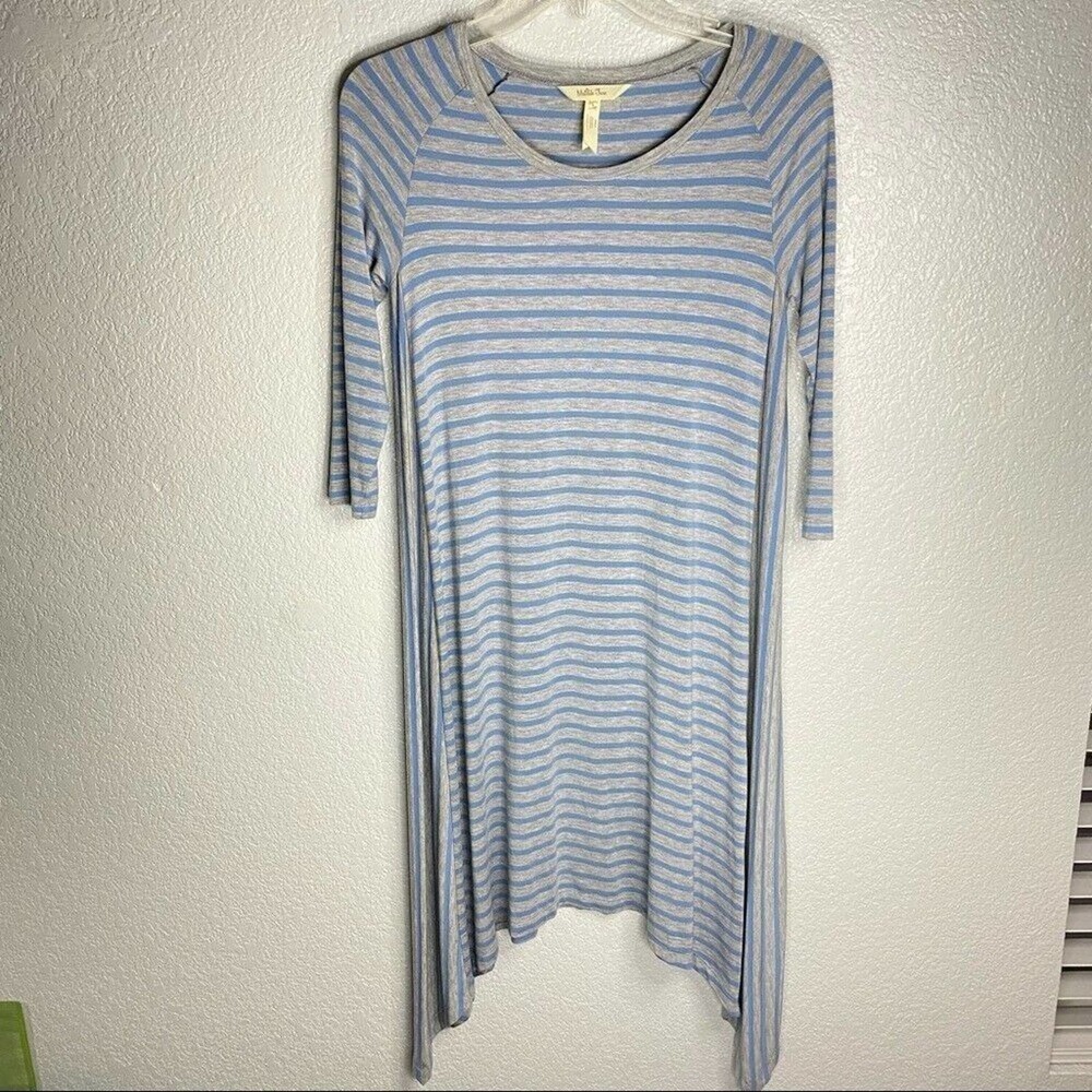 Matilda Jane Her Majesty T-Shirt Tunic Dress Asymmetrical Stripes‎ size Small - Picture 10 of 12